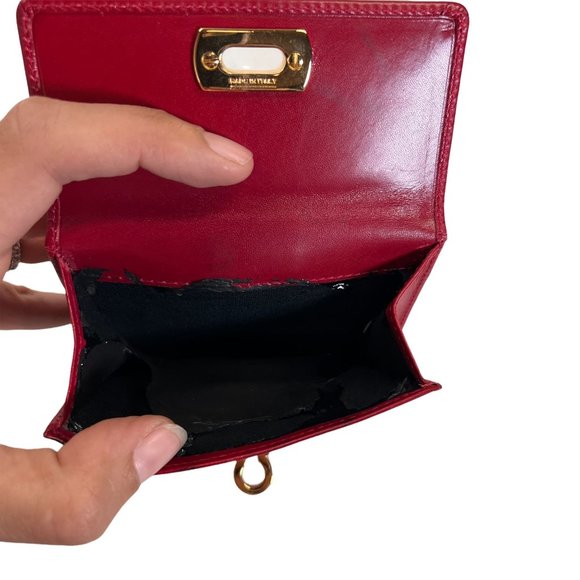 Authentic Salvatore Ferragamo Wallet Gancini Bifold Leather Vintage - Picture 10 of 12